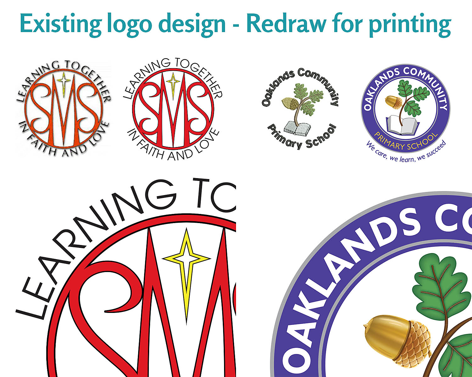 School Logo design branding redraw logo vector eps resolution