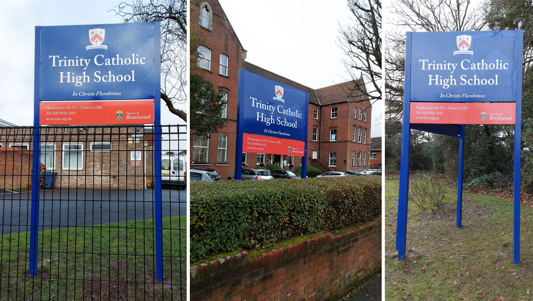 school exterior signage pvc banners posters nursery