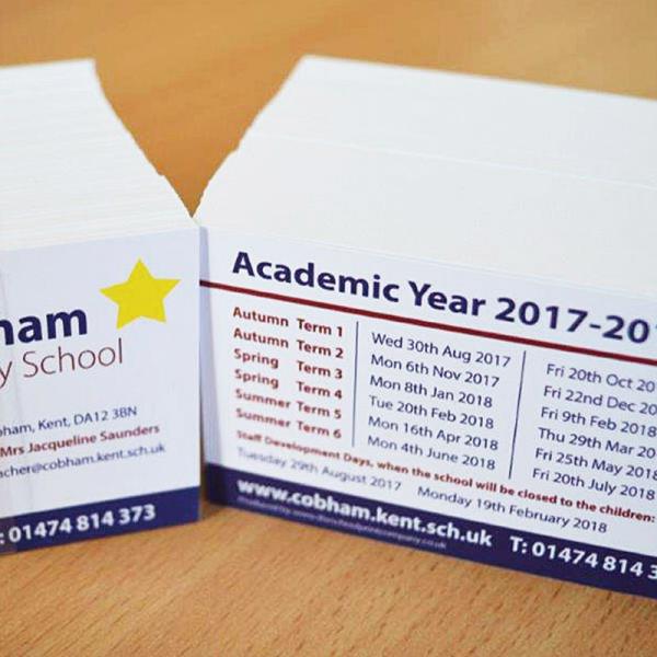 Cobham School - Term Cards
