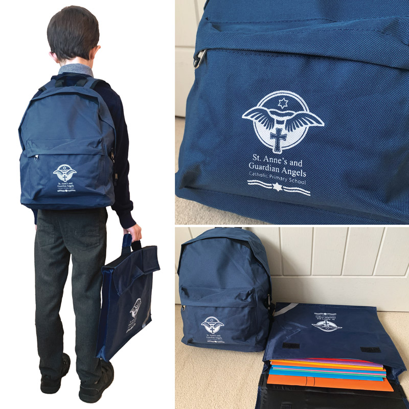 school book bag printers school rucksack logo printing personalised